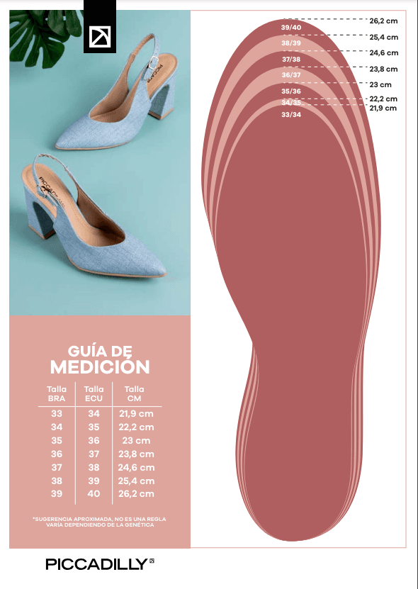 Plantilla Guia de tallas